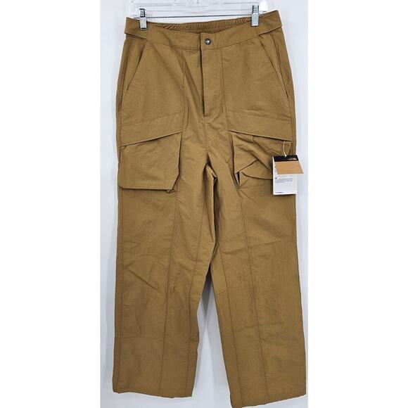 The North Face Womens M Reg Low-Fi Hi-Tech Brown Cargo Windwall Utility Pant NWT - Picture 1 of 8